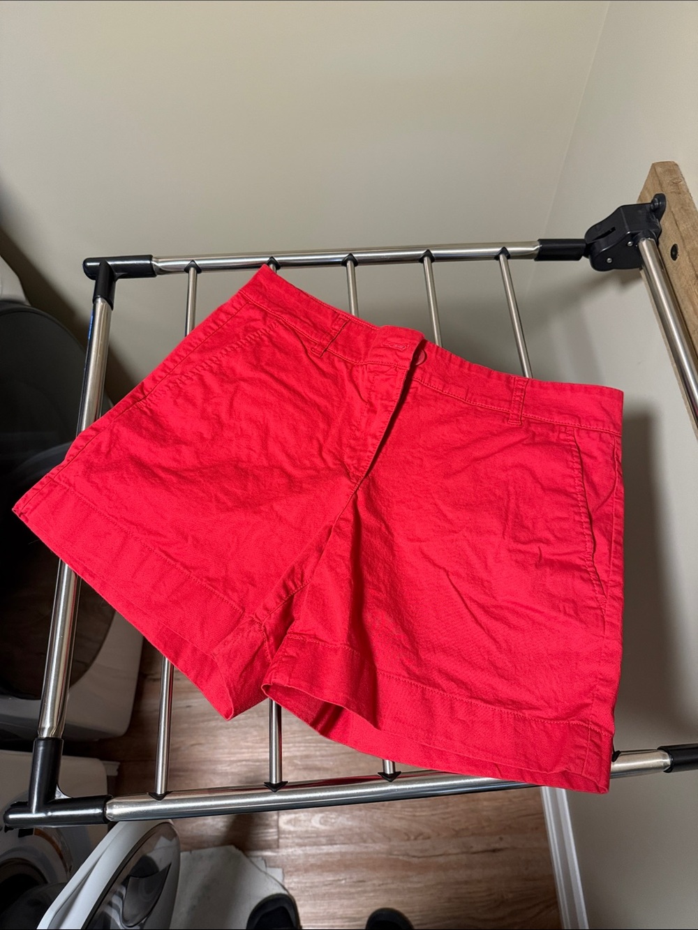 Nautica Women’s Red Flat-Front Shorts
